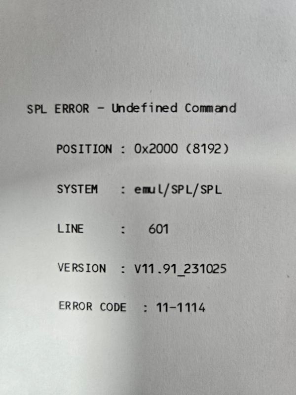 printer error page